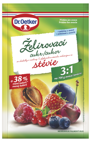 Želírovací cukr se stévií 3 1 Želírovací cukry Dr Oetker