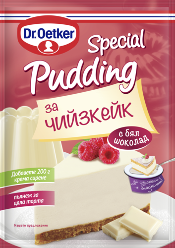 Специален пудинг за чийзкейк с бял шоколад Продукти