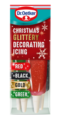 Christmas Glittery Writing Icing Decorating Icings Dr Oetker