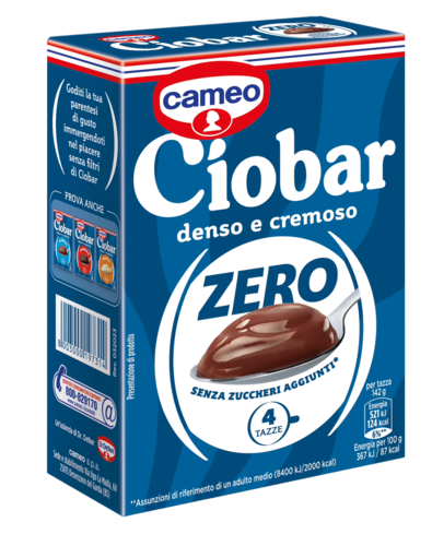 Ciobar Zero Senza Zuccheri Aggiunti Ciobar Cameo