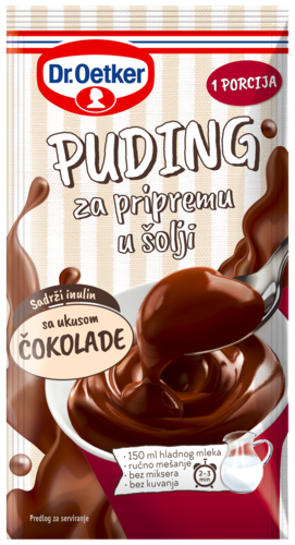 Puding za pripremu u šolji sa ukusom čokolade Puding za pripremu u