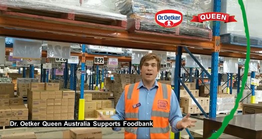 Dr. Oetker Queen Australia and Foodbank united against hunger