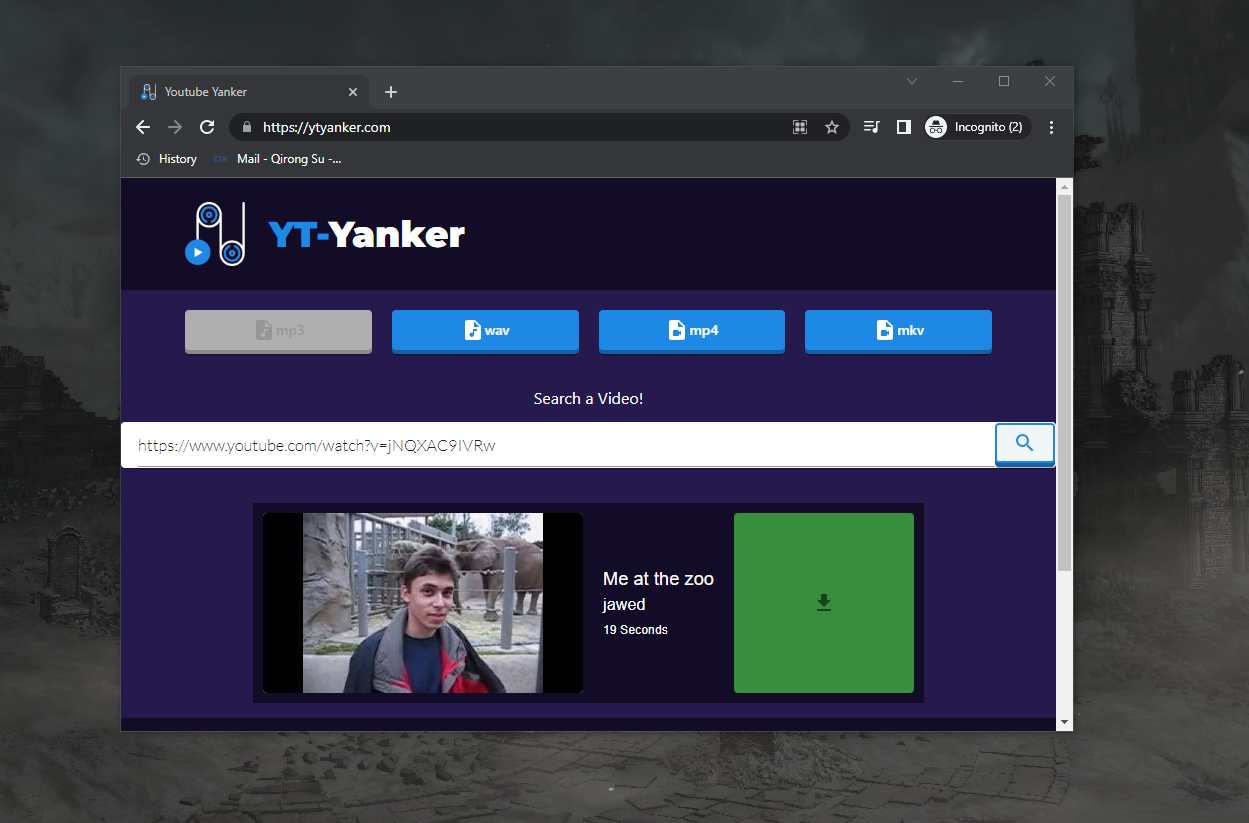 YT-Yanker : A tool for downloading videos and audio