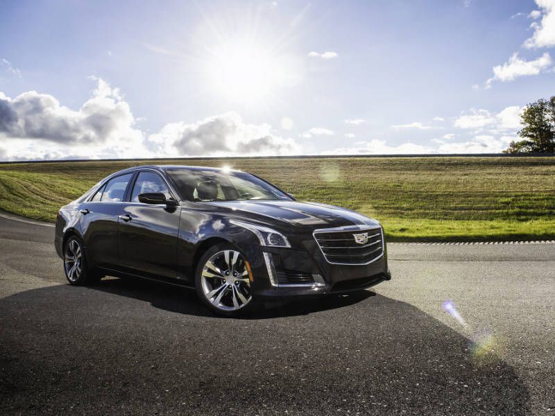 2017 Cadillac CTS front quarter parked sun ・  Photo by Cadillac