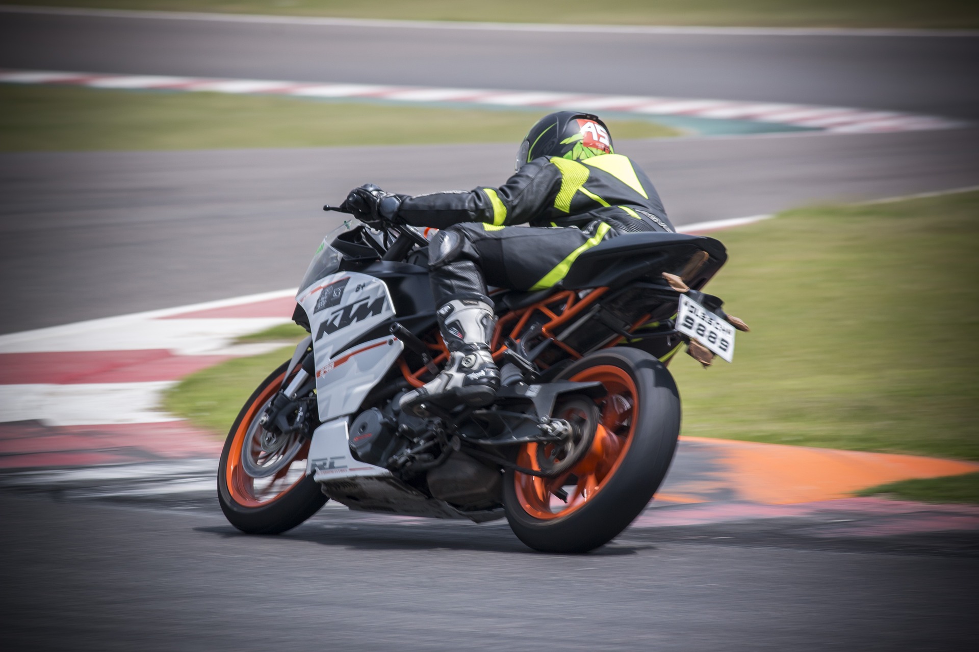 Bocht kijken op het circuit