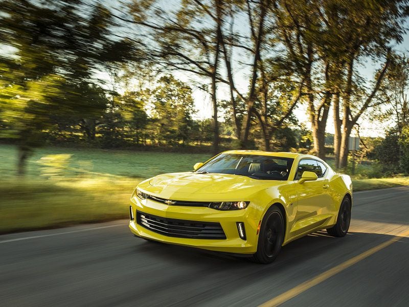 2018 Chevrolet Camaro Yellow Front Quarter