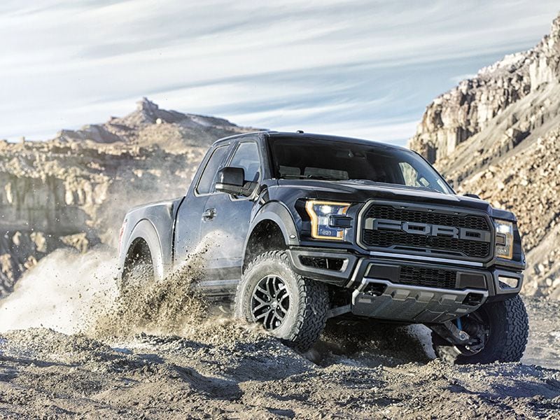 2017 Ford Raptor SuperCab 3 4 front profile ・  Photo by Ford 