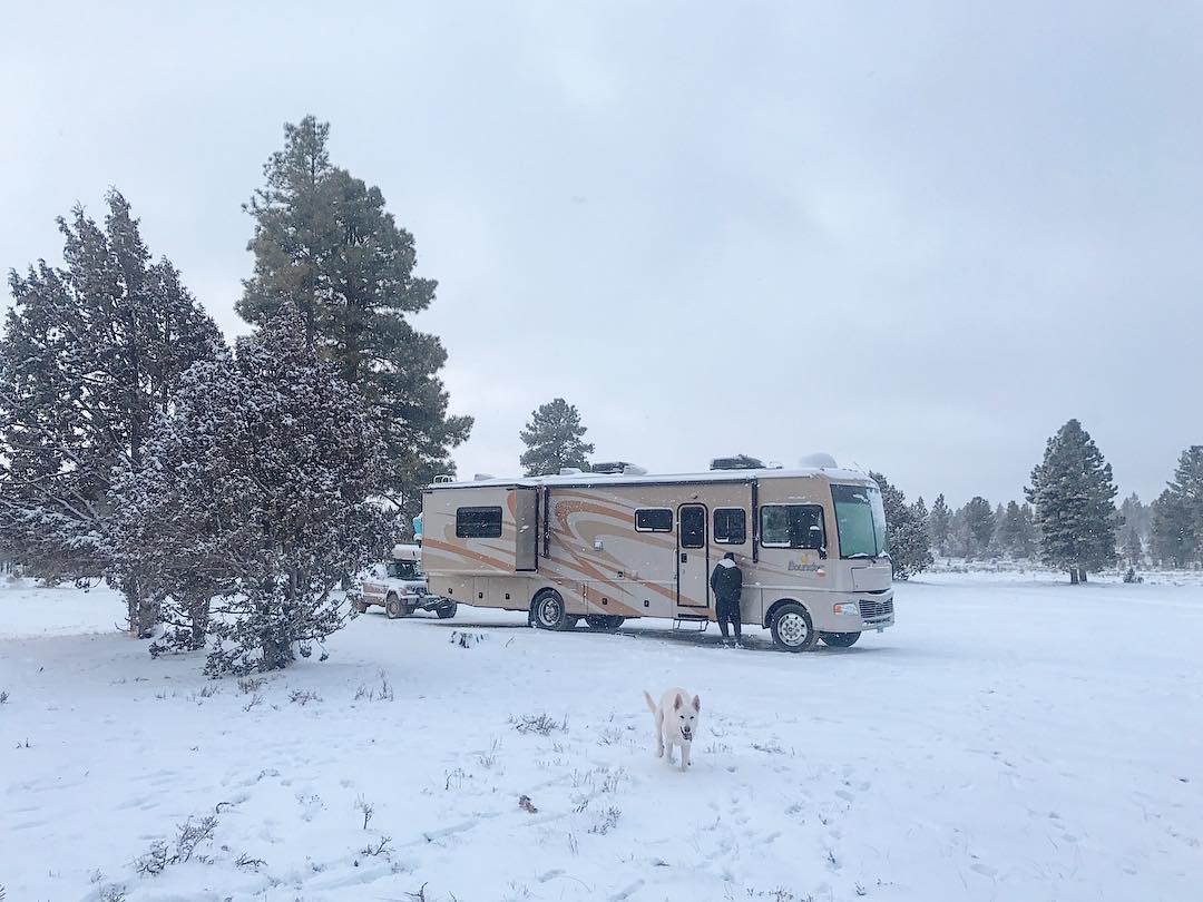 There are many things you can do to stay warm even if you do experience cold weather RVing.
