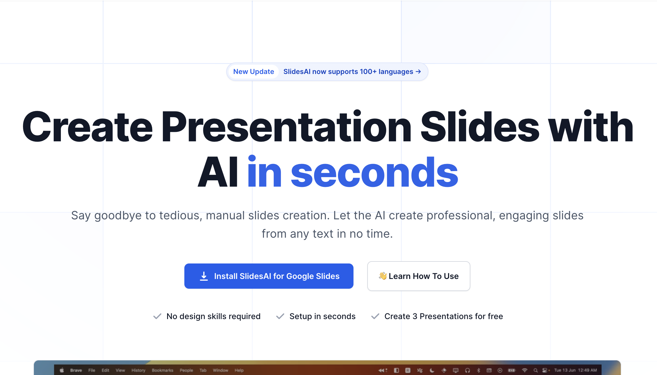 For slides ai