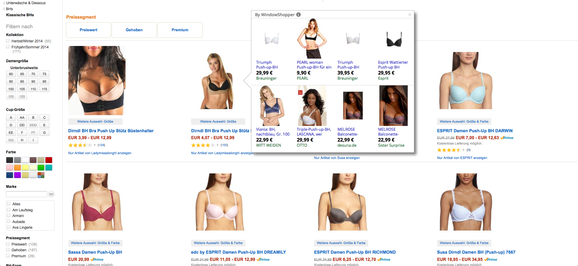 „Window Shopper“ auf Amazon.de