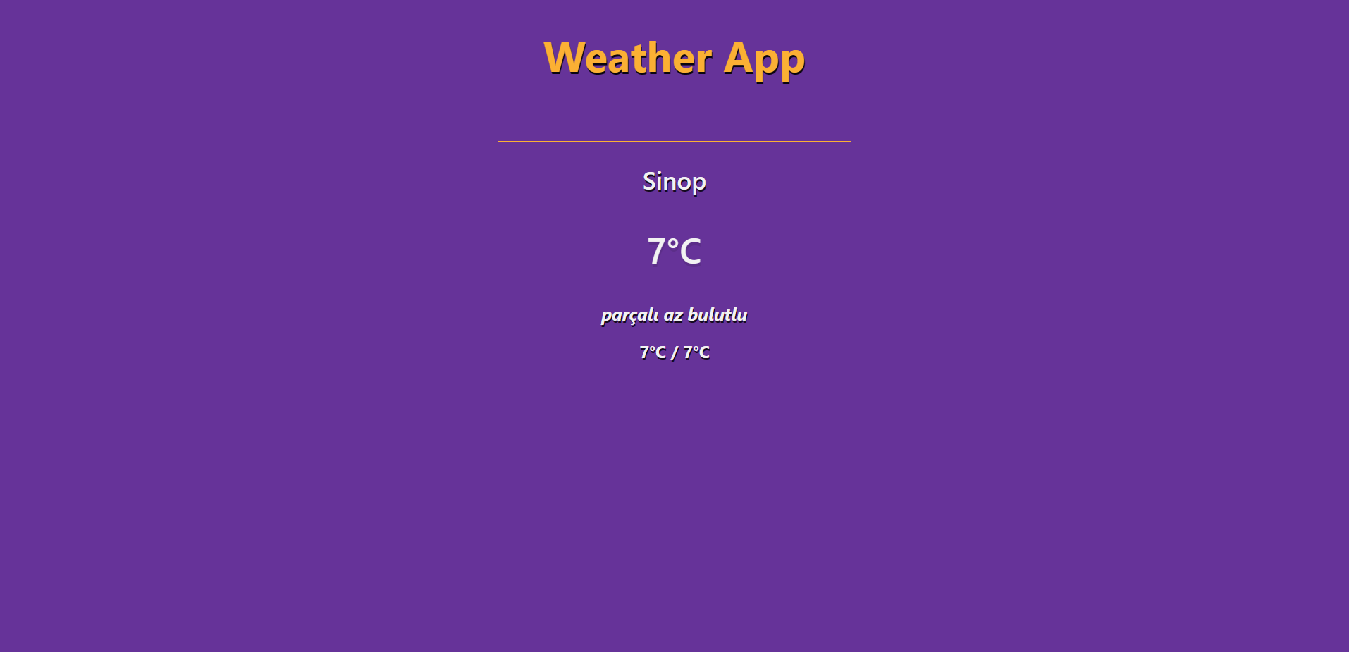 React Weather App