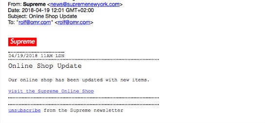 Supreme Newsletter