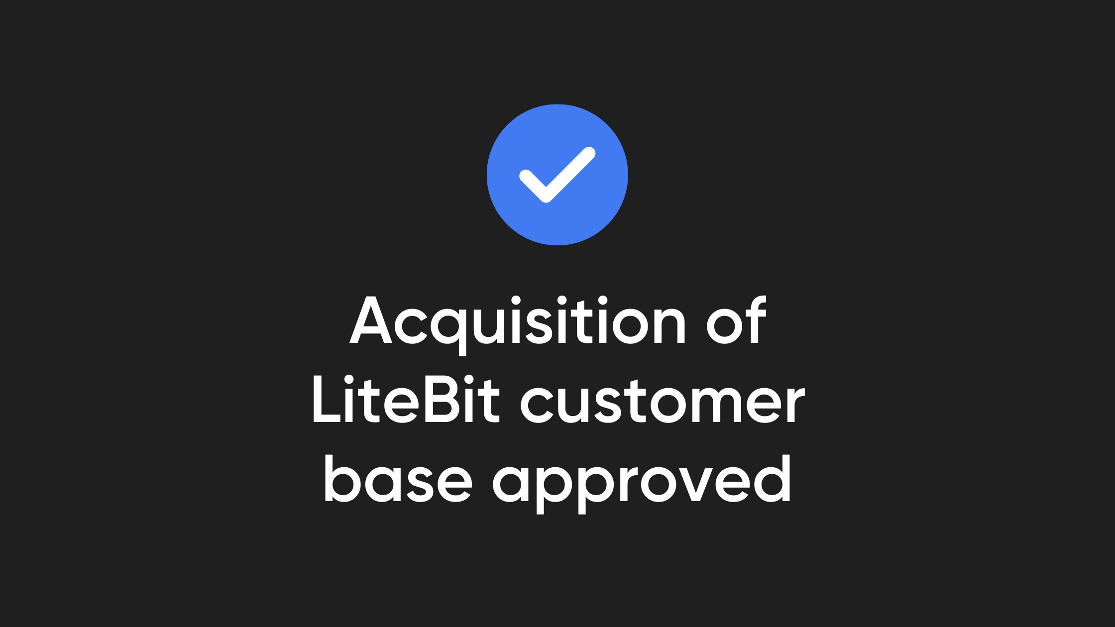 ACM approves acquisition of LiteBit customer base by Bitvavo