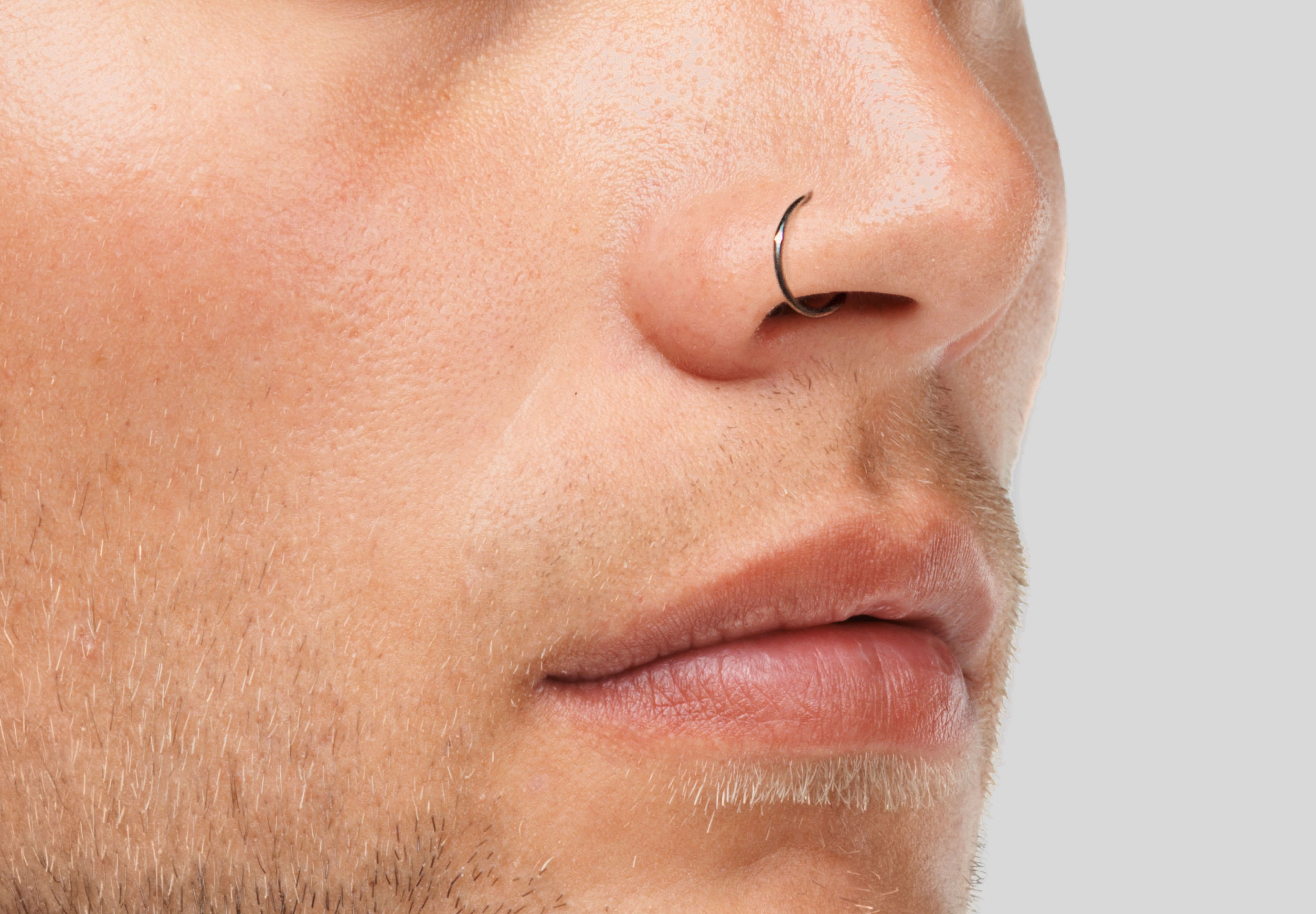 Face hot sale nose piercing