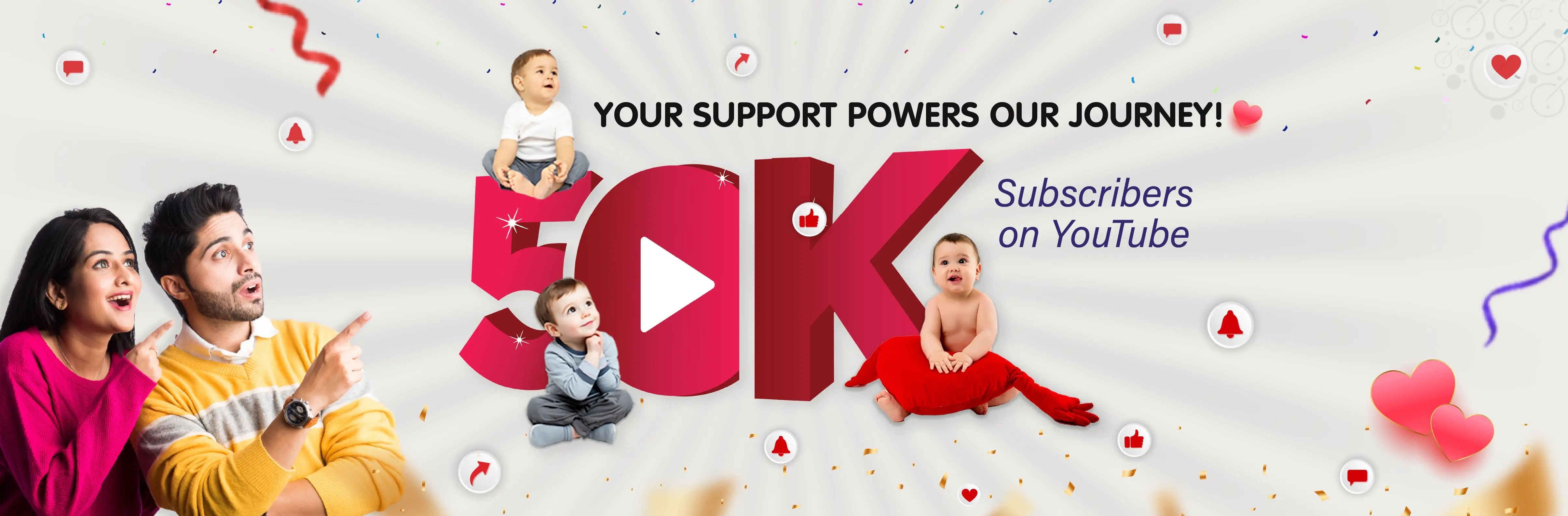 50K YouTube Subscribers
