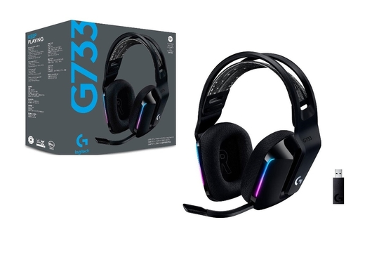 Imagem do produto Headset Gamer Sem Fio Logitech G733 7.1 Dolby Surround - Preto em Carrefour