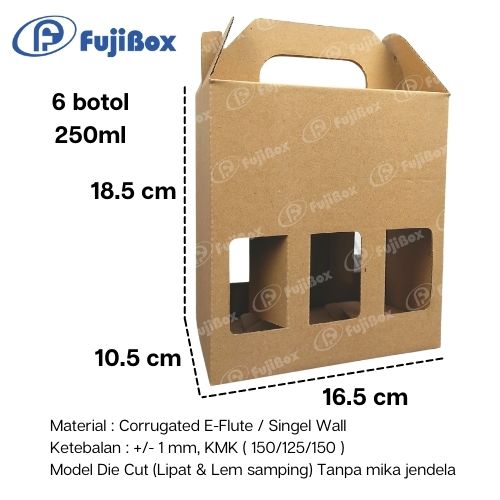 FUJIBOX DUS KARTON | DUS BOTOL 250 ML ISI 6 | DUS MINUMAN