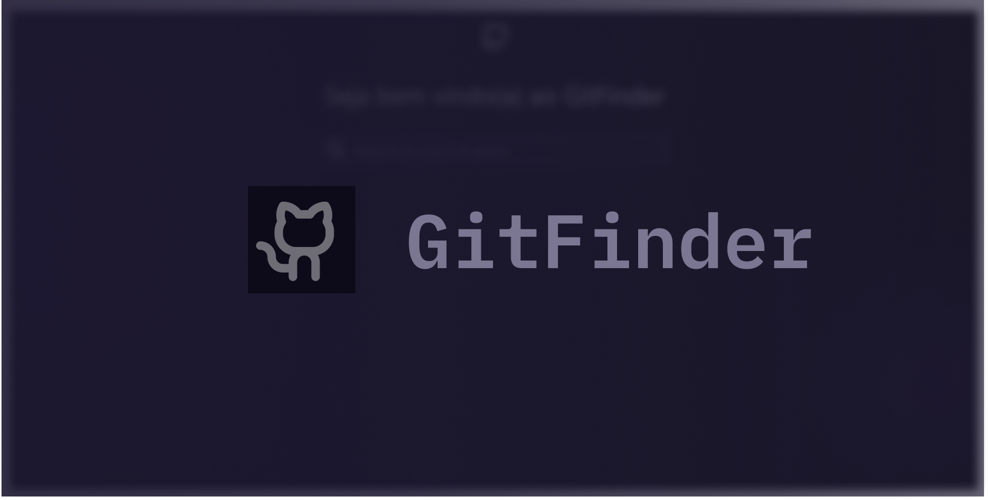 Thumnail do Projeto Git Finder