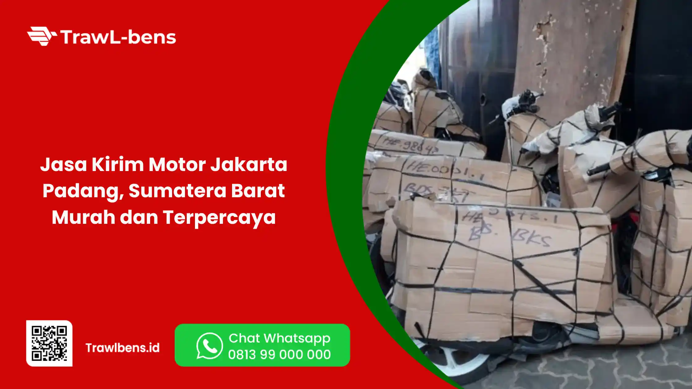 Jasa Kirim Motor Jakarta Padang, Sumatera Barat Murah dan Terpercaya