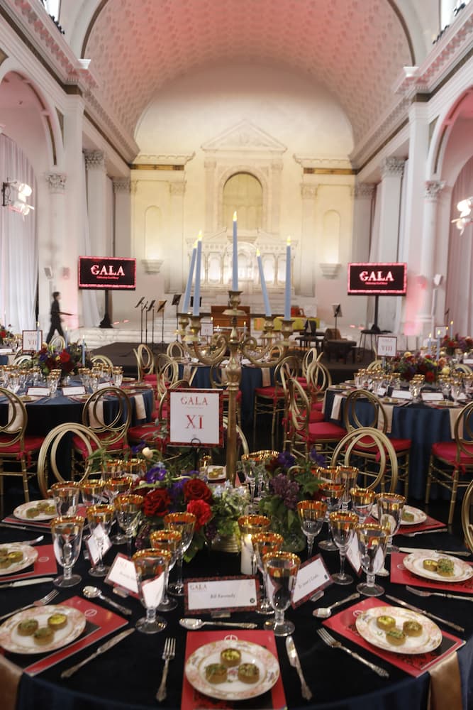 tables at a gala