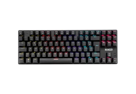 Imagem do produto Teclado Mecanico Gamer Mancer Ghoul MK2, RGB, ABNT2, Switch Huano Vermelho, Preto, MCR-GHM2-RGB01RD em Mercado Livre