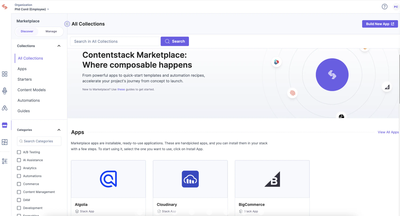 Contentstack Screenshot