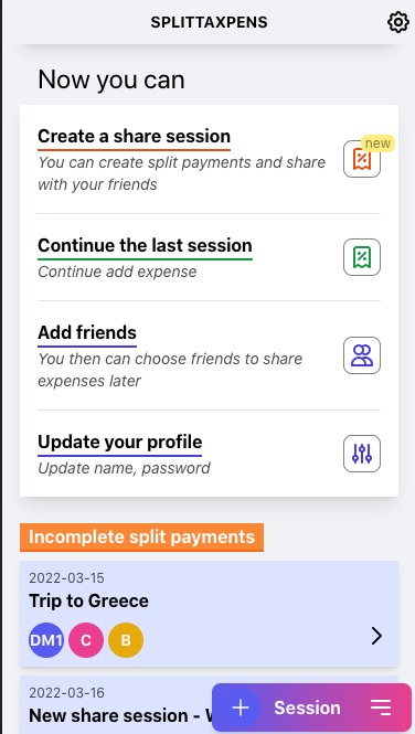 SplittaExpens, split bills app