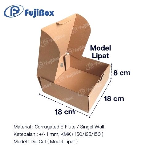 FUJIBOX DUS KARTON | CORRUGATED 18 x 18 x 8 | KARDUS BOX TEBAL