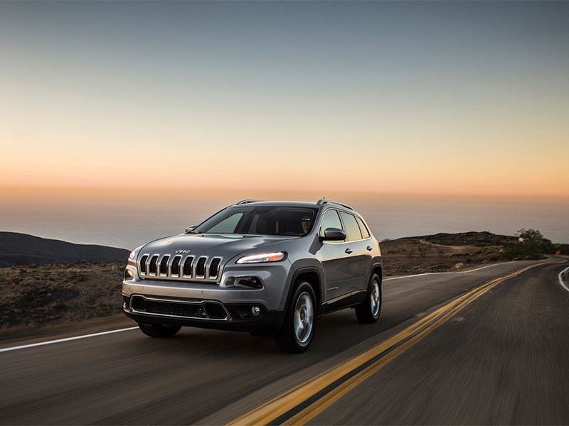2017 Jeep Cherokee on road ・  Photo by Fiat Chrysler Automobiles 