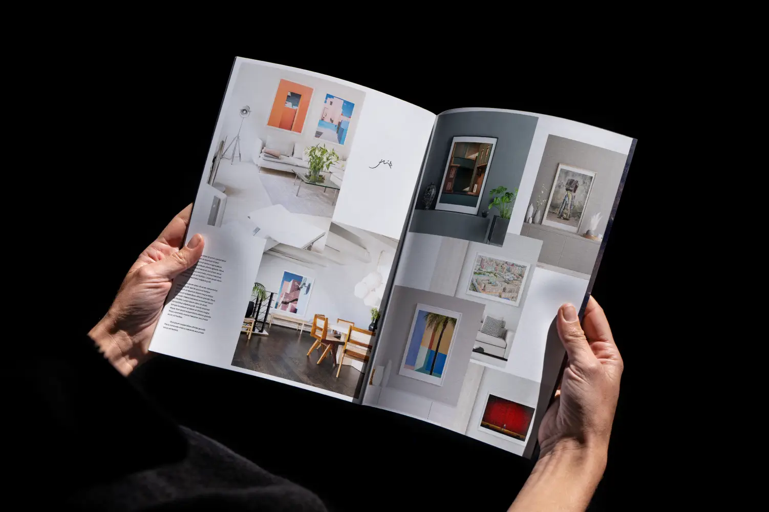 Eye-catching brochure design conveying FLIP's message and art photography work