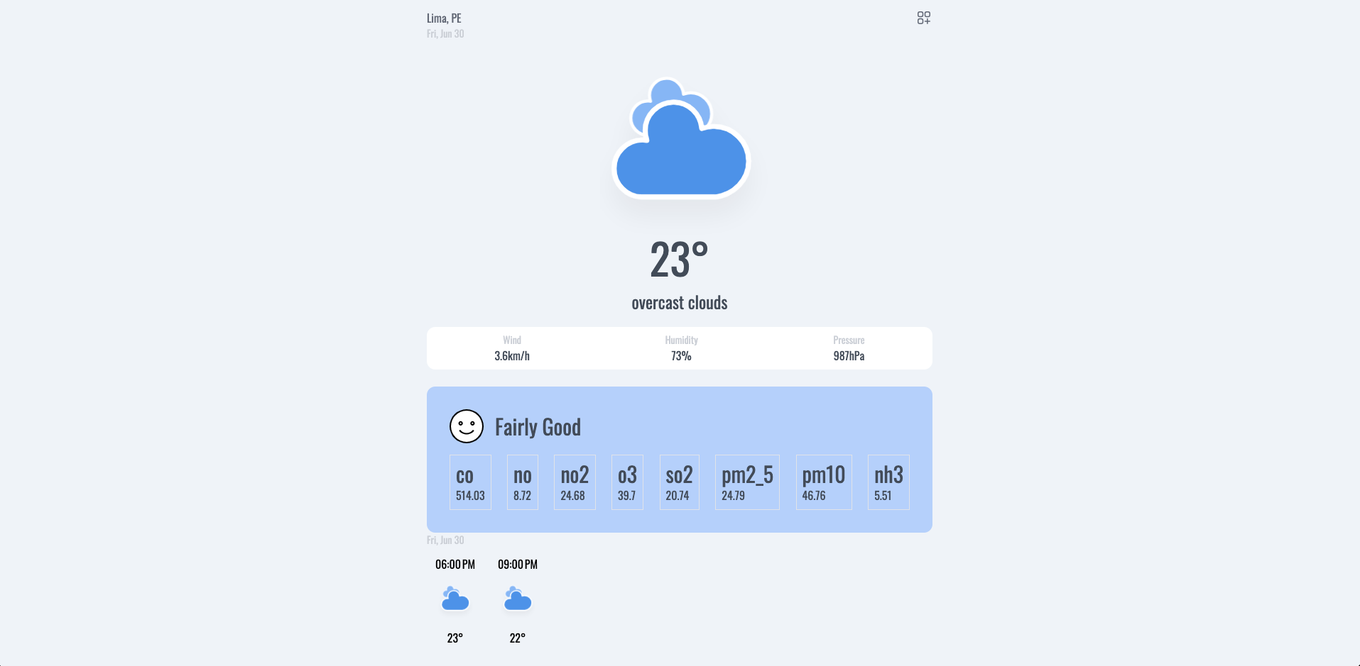 image preview of the project named Weather app built in React.js, React Router 6 and open weather api