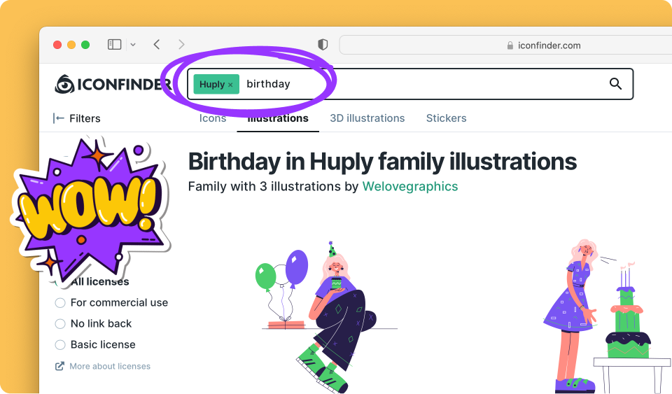 Tips & tricks for the Iconfinder search