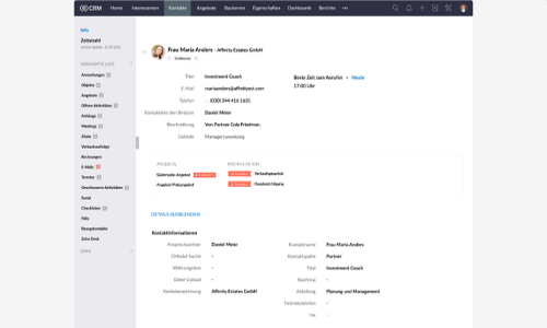 Zoho CRM Screenshot