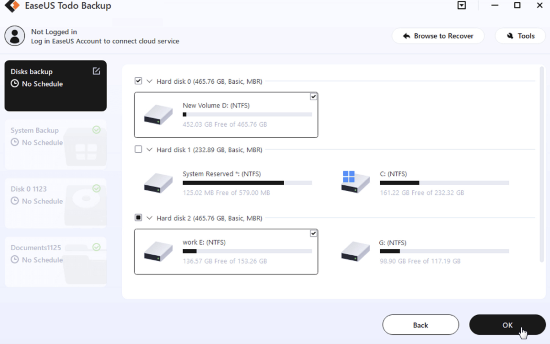 EaseUS Todo Backup Business Screenshot