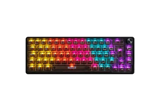 Imagem do produto Teclado Mecanico Gamer Mancer Black Ghost, Rainbow, Switch Huano Vermelho, Preto, MCR-BKG-RBW01 em Mercado Livre