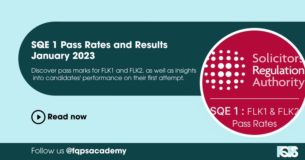 SQE 1 Pass Rates and Results (January 2023)