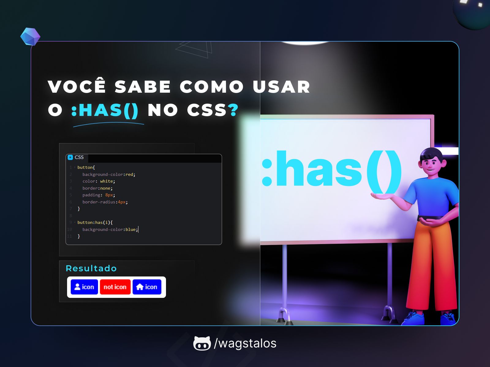 Usando :has no css