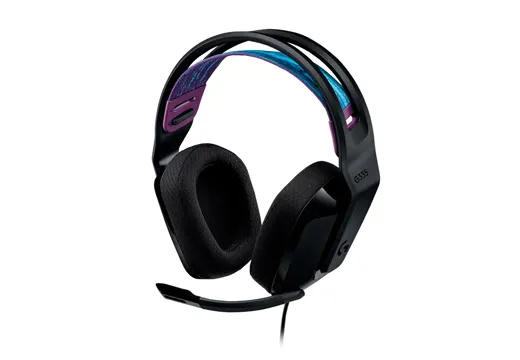 Imagem do produto Headset Gamer Logitech G335 3.5mm Driver 40mm Arco Ajustável em Kabum