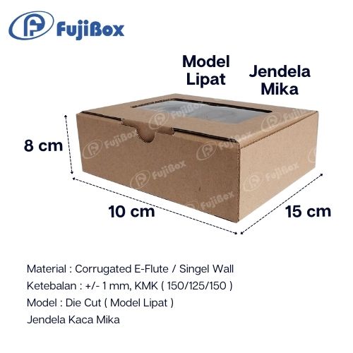 FUJIBOX DUS KARTON | CB KACA 15 x 10 x 8 | KARDUS JENDELA MIKA