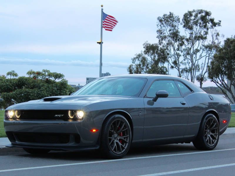 2017 Dodge Challenger SRT Hellcat Front Parked Flag ・  Photo by Miles Branman