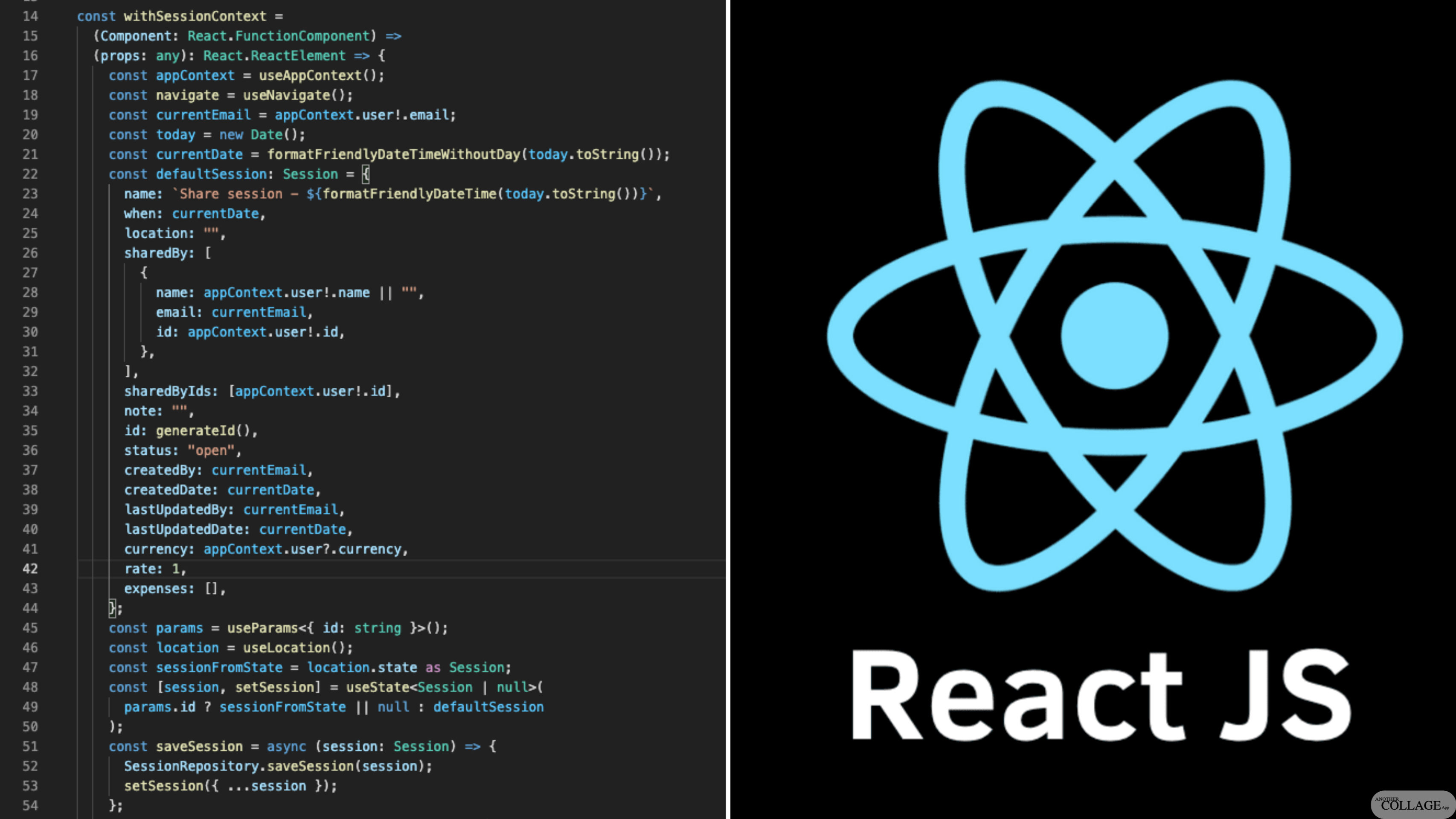 React state management in a web application with React Context