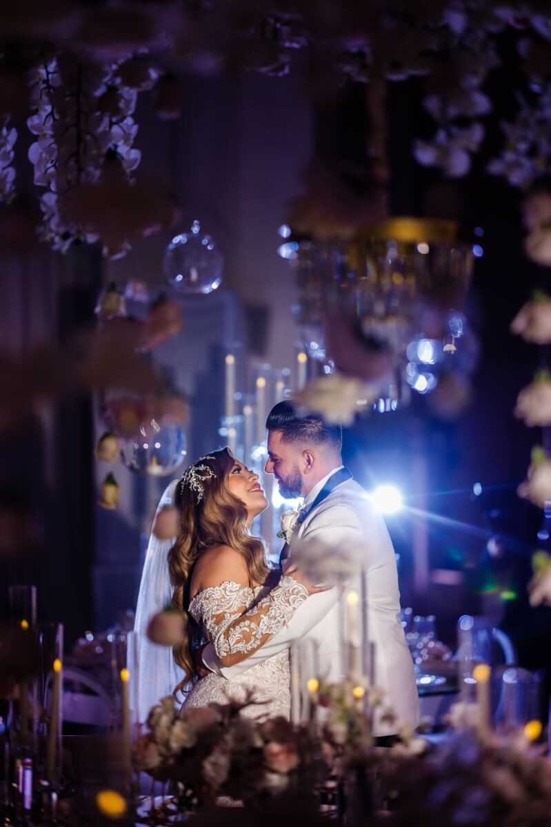 portrait of bride and groom