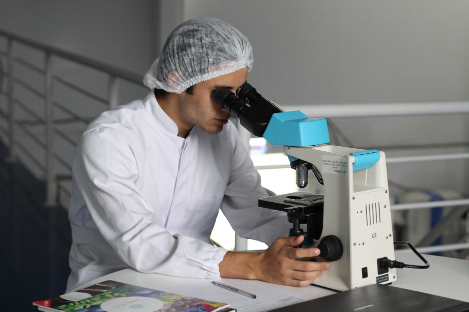 man working in a lab