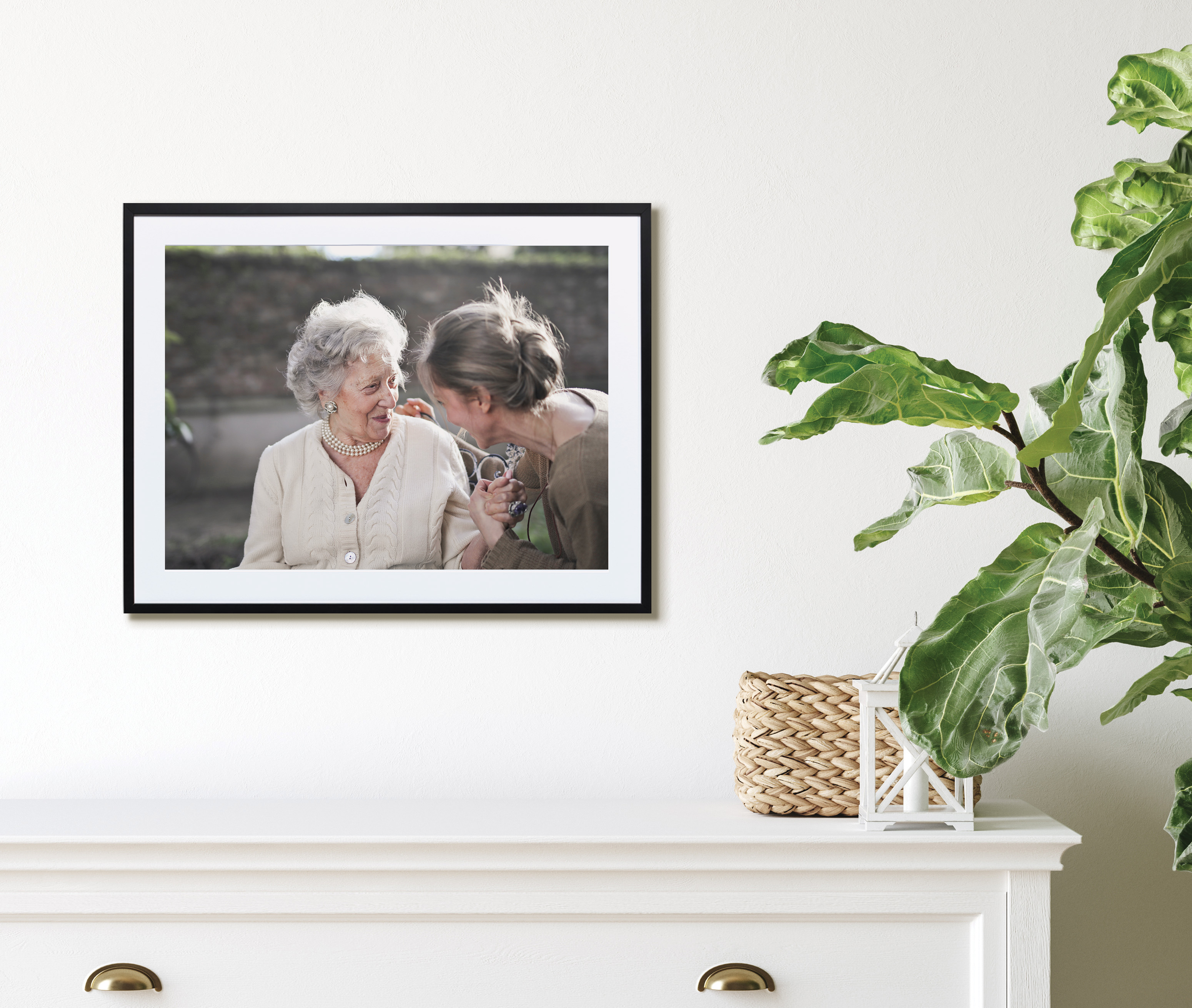 Framed print of grandparent
