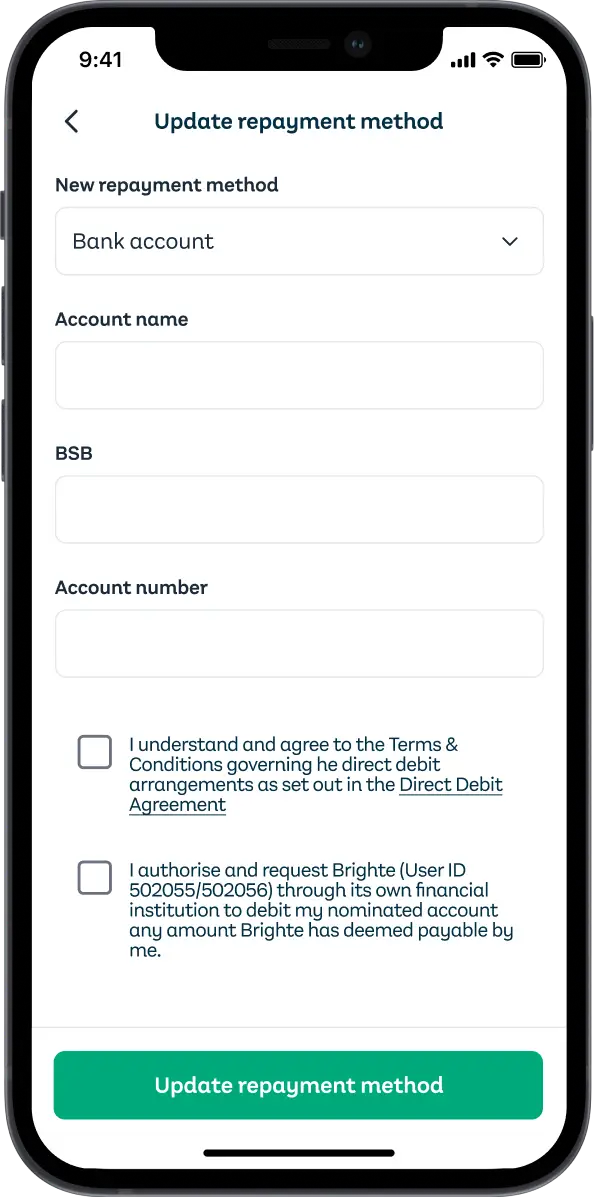 Updating payment method