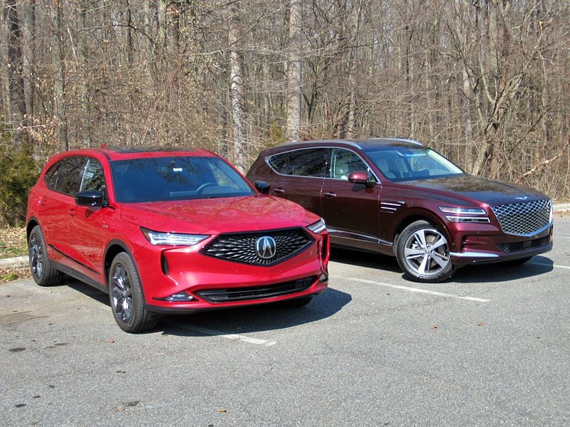 2022 Acura MDX and 2021 Genesis GV80 ・  Photo by Brady Holt