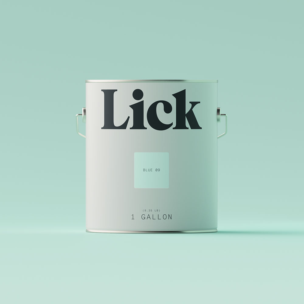 Blue 09: Duck Egg Blue Paint - Matt Interior Paint | Lick