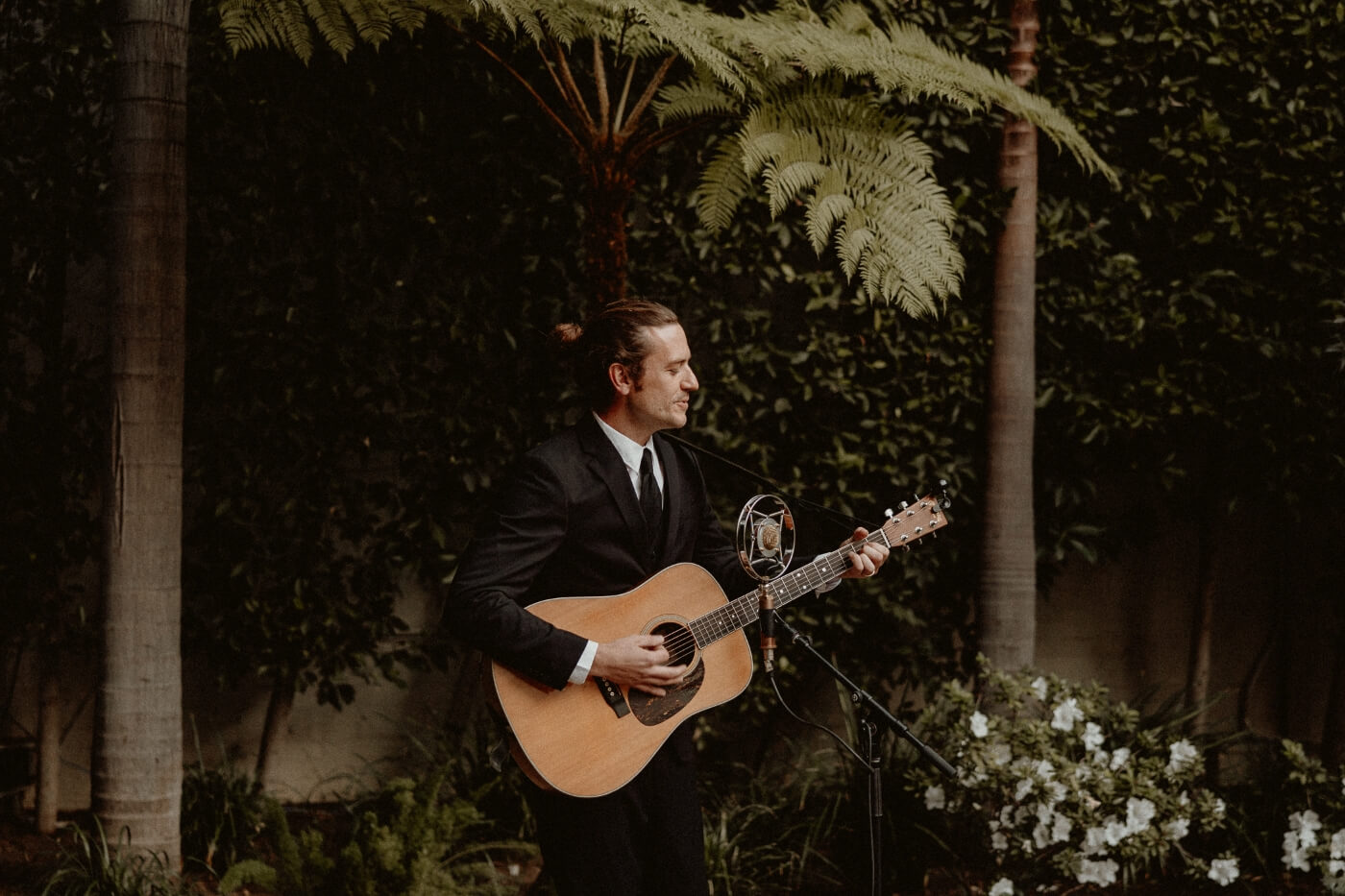 man playing guitar