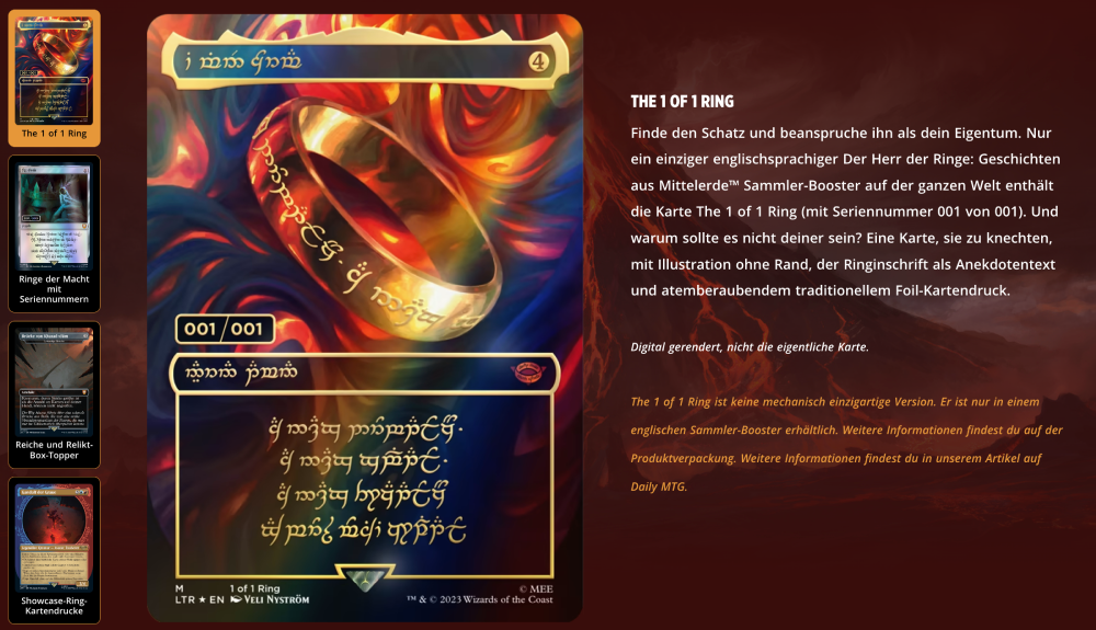 Magic X Herr der Ringe Ist das die wertvollste Sammelkarte aller Zeiten?