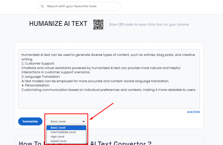 Humanize AI Text - Best AI Humanizer | Convertor Tools